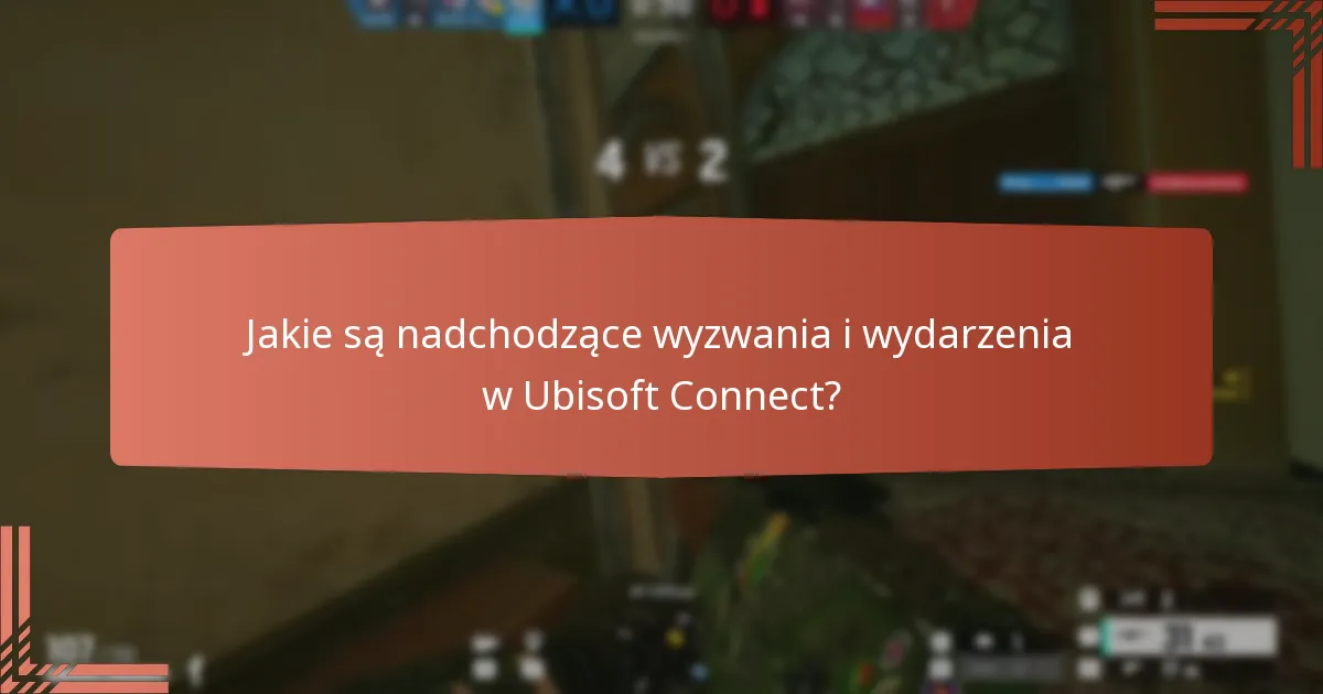 Jakie są nadchodzące wyzwania i wydarzenia w Ubisoft Connect?